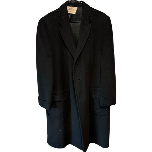 Hart Schaffner & Marx Vintage 100% Cashmere Heavy Pea Coat - Picture 3 of 14